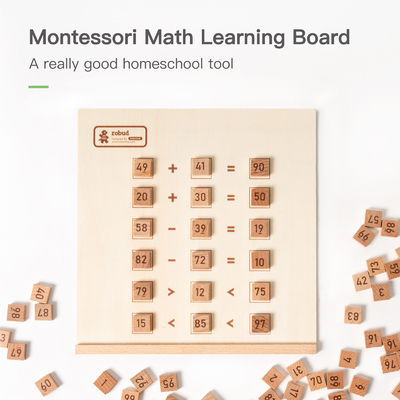 Montessori pädagogisch 	Hölzernes Mathe Toy For Preschool Counting Number