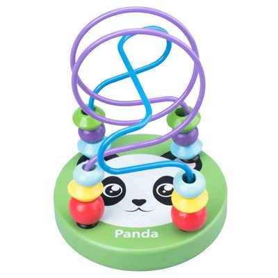 Hölzerne Spielwaren Montessori für Kind, das hölzerne Kreise Draht Maze Roller Coaster Educational Wood bördeln, verwirren Baby-Spielwaren