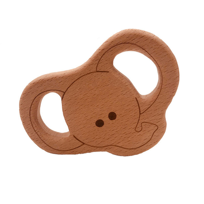 Baby hölzerne Teethers-Nahrungsmittelgrad-Tierschildkröten-Koala-Wal-Schildkröten-Form