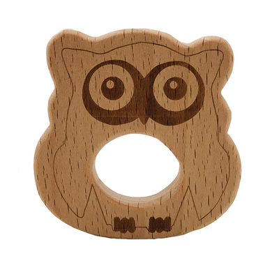 Baby hölzerne Teethers-Nahrungsmittelgrad-Tierschildkröten-Koala-Wal-Schildkröten-Form