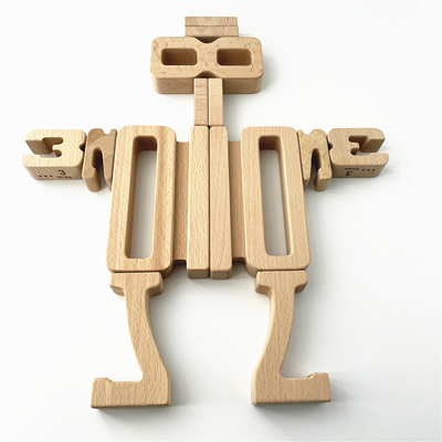 ZahlBaustein hölzernen Mathe-Digital-Spielwaren-Babywaage-Block Jenga, den Toy Montessori Educational Natural Wood FO spielt