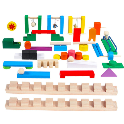 Hölzerne farbige Domino-Zusätze für Kinder
