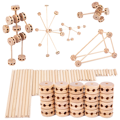 Fort-hölzerne Bausteine Toy Creative DIY des Konstrukt-3D für Kinder