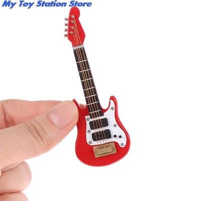 1:12 Puppenhaus-Miniaturmusik-E-Gitarre für Kinder musikalischer Toy House Decor