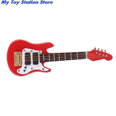 1:12 Puppenhaus-Miniaturmusik-E-Gitarre für Kinder musikalischer Toy House Decor
