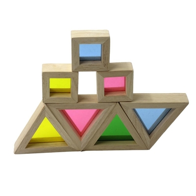 Pädagogische acrylsauerbausteine des Regenbogen-24pcs für Kindergeschenk