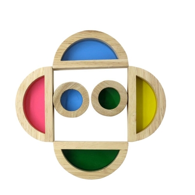 Pädagogische acrylsauerbausteine des Regenbogen-24pcs für Kindergeschenk