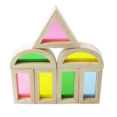 Pädagogische acrylsauerbausteine des Regenbogen-24pcs für Kindergeschenk