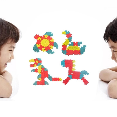 Kinderhölzerner kreativer zackiger Baustein 1Set DIY 3D pädagogisch