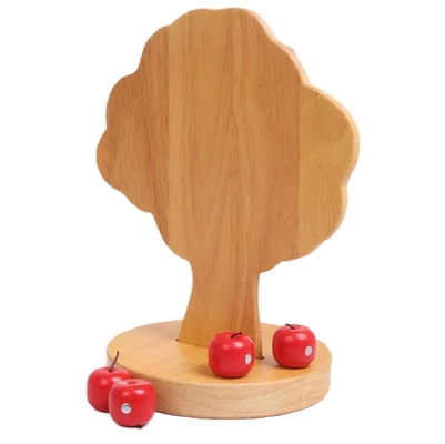 Apfelbaum wählen hölzerne Montessori-Baby-Spielwaren für Kinder die pädagogische Frucht aus
