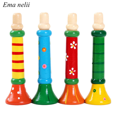 Heiße Baby-hölzerne Horn-Pfeifen-Musikinstrument spielt die bunten Kinder