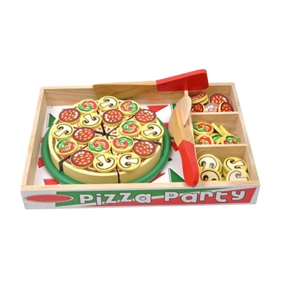 64 PC täuschen Spiel-hölzerne Pizza Toy For Children Food Cooking vor
