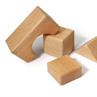 Buche 20pcs Burlywood-Holzklötze spielt natürlichen Montessori, der Ausbildung lernt