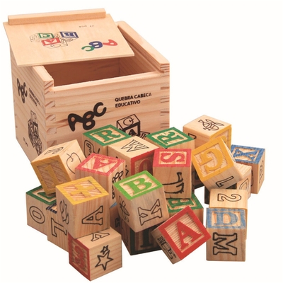 hölzernes Alphabet 27pcs die Holztype-Blöcke, die mit Zahl gedruckt werden