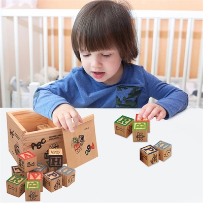 hölzernes Alphabet 27pcs die Holztype-Blöcke, die mit Zahl gedruckt werden