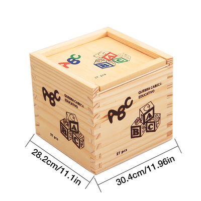 hölzernes Alphabet 27pcs die Holztype-Blöcke, die mit Zahl gedruckt werden