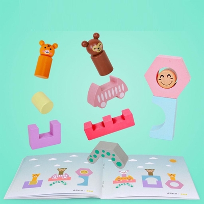 Hölzerner Zug-LKW formen DIY pädagogischen Toy For Preschool Toddler