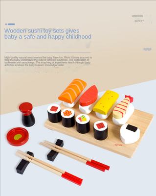 Simulations-hölzerne Miniaturküche stellte Sushi-Früherziehungs-Aufklärung ein