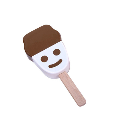 Druck-hölzerne 1pc Eiscreme-Spielwaren für Vorschulmädchen-Jungen-Spielwaren