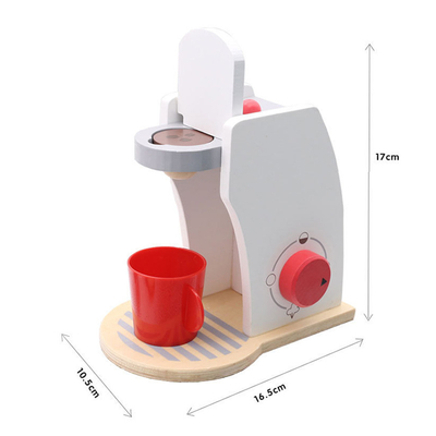 Simulations-Kaffee-Maschinen-hölzerne Miniaturküche stellte für das früh lernende Baby ein