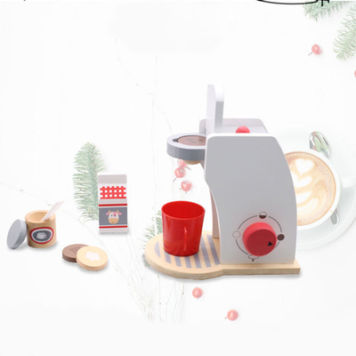 Simulations-Kaffee-Maschinen-hölzerne Miniaturküche stellte für das früh lernende Baby ein