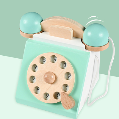 Skala-Telefon-unfertiges Holz macht wechselwirkendes frühes Edcuation für Kinder in Handarbeit