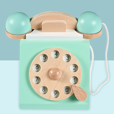 Skala-Telefon-unfertiges Holz macht wechselwirkendes frühes Edcuation für Kinder in Handarbeit