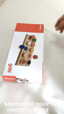 Sensorisches/TastMontessori ausbildungshilfe Baby-Farbgedächtnis-zusammenpassende Note
