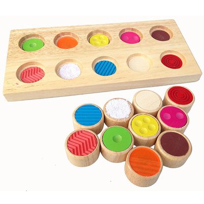 Sensorisches/TastMontessori ausbildungshilfe Baby-Farbgedächtnis-zusammenpassende Note