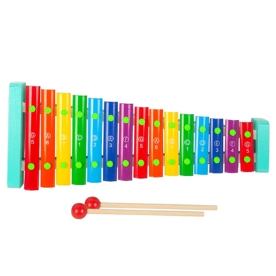 Töne des Kinderklopfen hölzerne Xylophon-15 das Klavier, das mit 2 Holzhammern pädagogisch ist