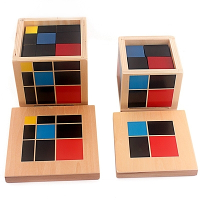 Arithmetischer algebraischer binomialer Würfel-trinomischer Würfel-hölzerne Spielwaren Montessori