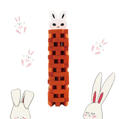 54 Bunny Stacked High Children ' s-Baustein-Aufklärungs-Früherziehung