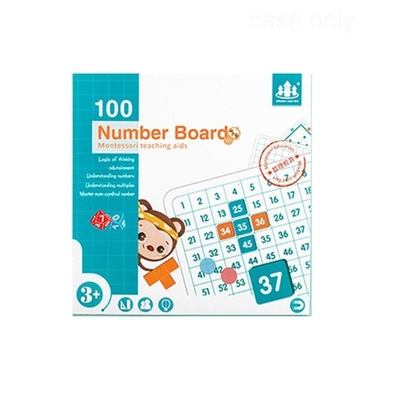 Hundert mathematische denkende Ausbildungshilfe-Zahlen Brett Montessori 1 bis 100