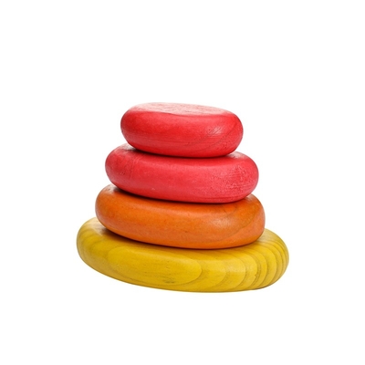 Baby hölzerner Staplungsstein Montessori Jenga Regenbogen balancierte das Stapeln von freiem BPA