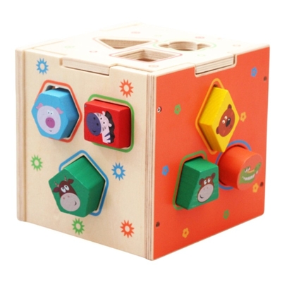 Hölzernes geometrisches Toy Teaching Aid Baby Brain-Entwicklungs-Lösen von Problemen