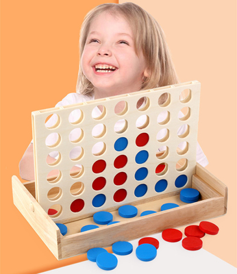Pädagogische Kinder richten Reihen-Brett-Puzzlespiel Toy Wooden Foldable aus