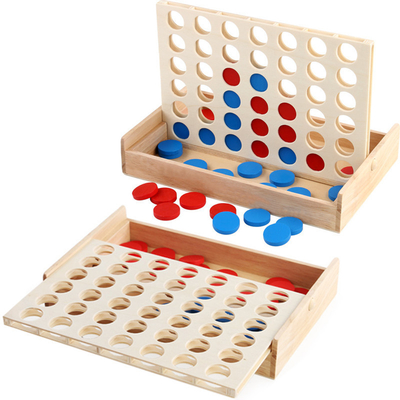 Pädagogische Kinder richten Reihen-Brett-Puzzlespiel Toy Wooden Foldable aus