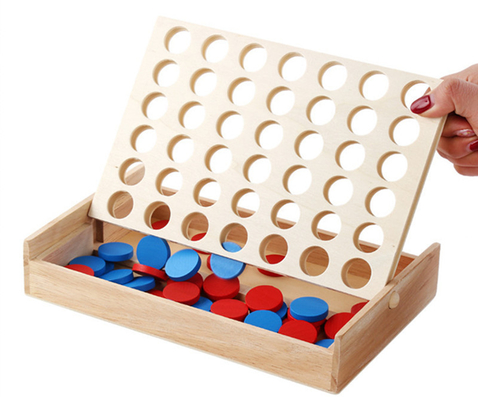 Pädagogische Kinder richten Reihen-Brett-Puzzlespiel Toy Wooden Foldable aus