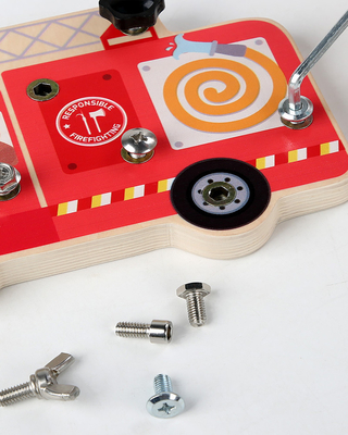 Beschäftigter Brett-Schraubbolzen stellte Spielwaren für Kinderwerktisch-hölzerne Spielwaren Montessori ein