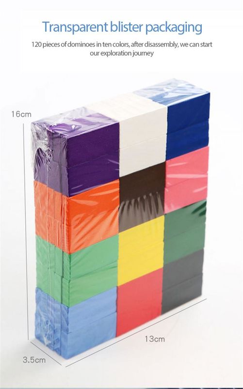 2cm automatischer Domino-Ziegelstein, der Toy Train Puzzle Natural Colored legt