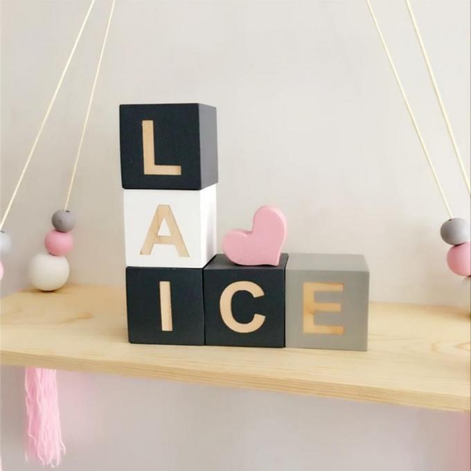 Baby-Puzzlespiel 10pcs Mini Wooden Cubes Square Blocks, das hölzerne sehnende Malerei für Projekt-Kinderhobby-Spielwaren des Handwerks-DIY macht
